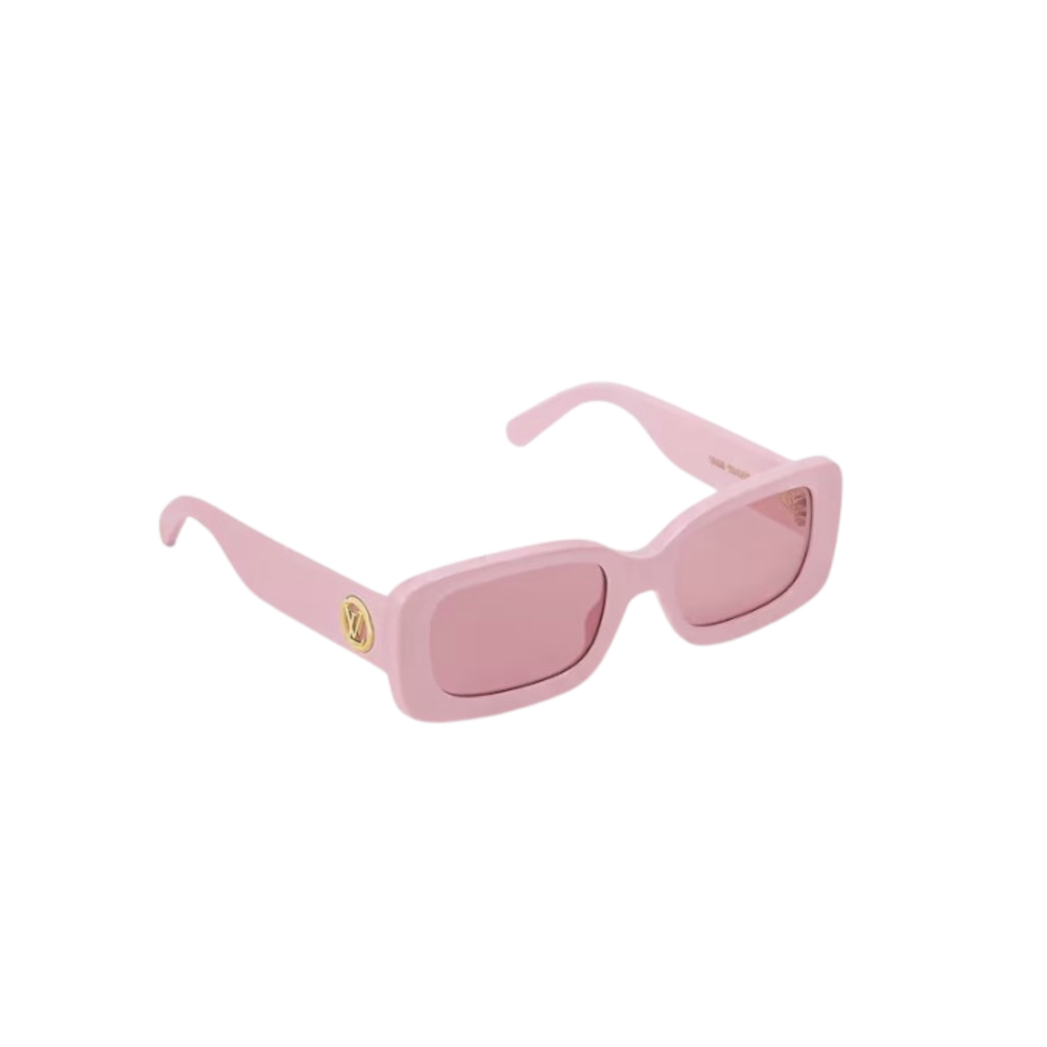 Louis Vuitton Circle Rectangle Sunglasses Pink For Women Z2421W